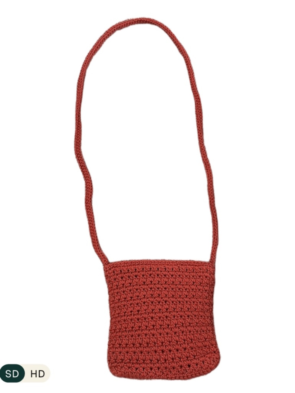 Clarks Boho-Chic Woven Crossbody Purse- In Burnt Orange - Picture 3 of 6